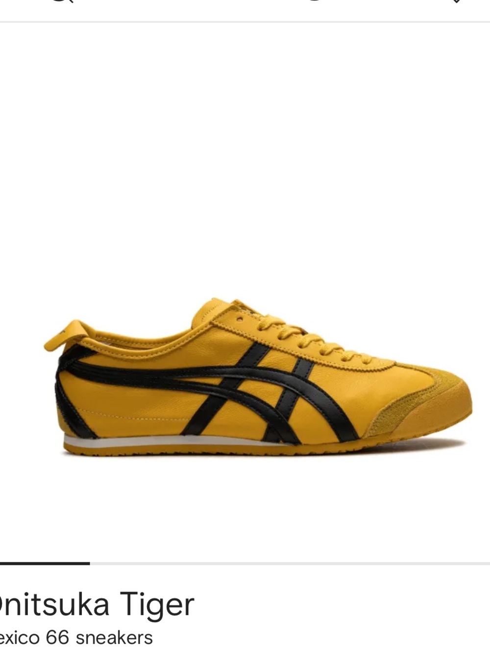 Onitsuka Tiger by Asics Unisex Yellow and Black Low-Profile Sneakers
